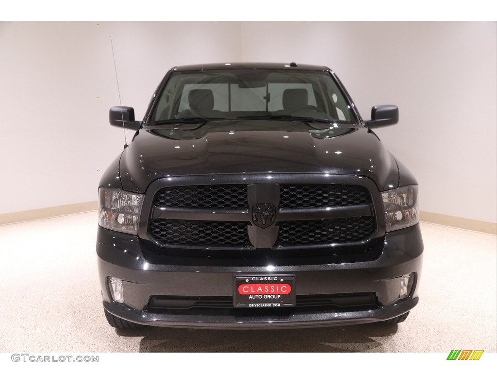 2017 1500 Express Regular Cab 4x4 - Brilliant Black Crystal Pearl / Black/Diesel Gray photo #2