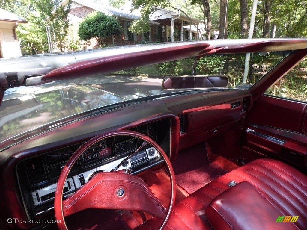 1969 Buick Electra 225 Custom Convertible Burgundy Dashboard Photo #138732576