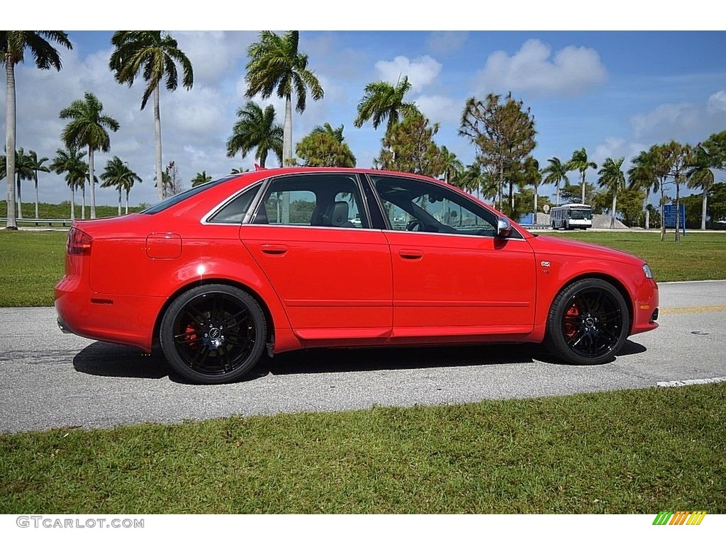 2008 S4 4.2 quattro Sedan - Brilliant Red / Black/Black photo #3