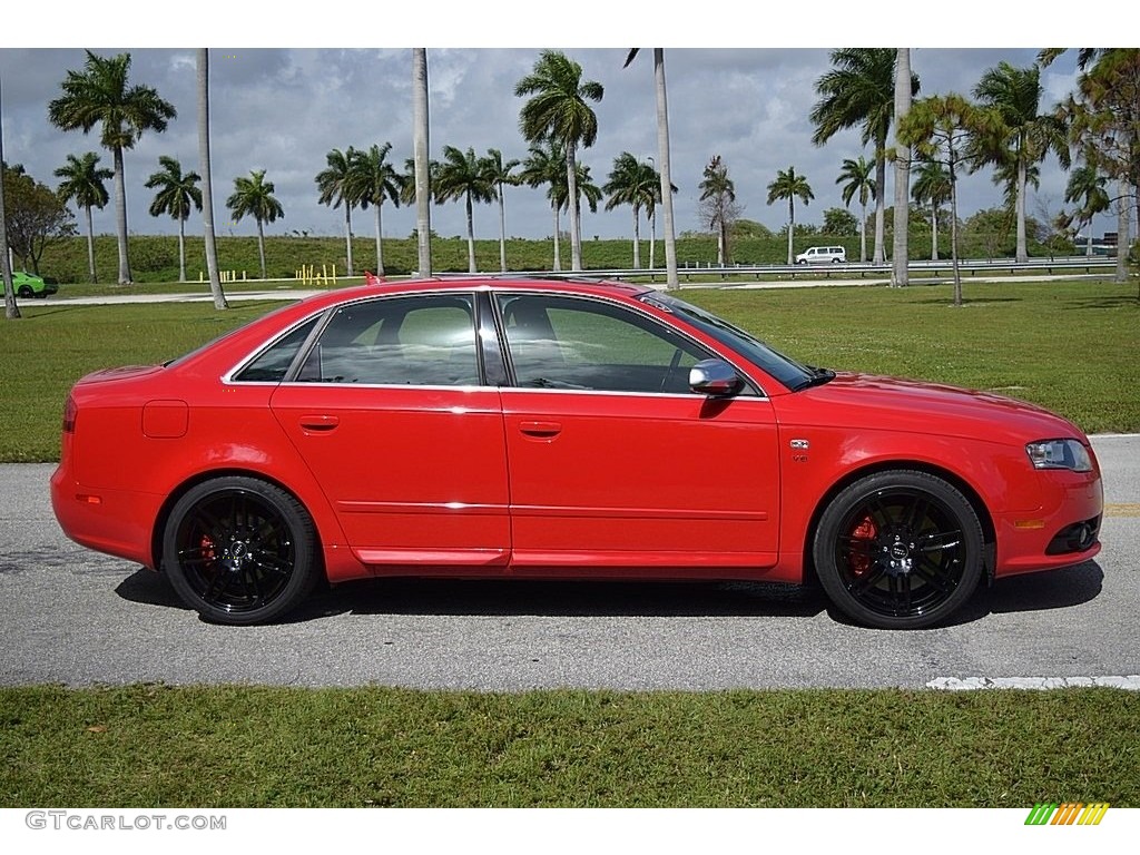 2008 S4 4.2 quattro Sedan - Brilliant Red / Black/Black photo #4