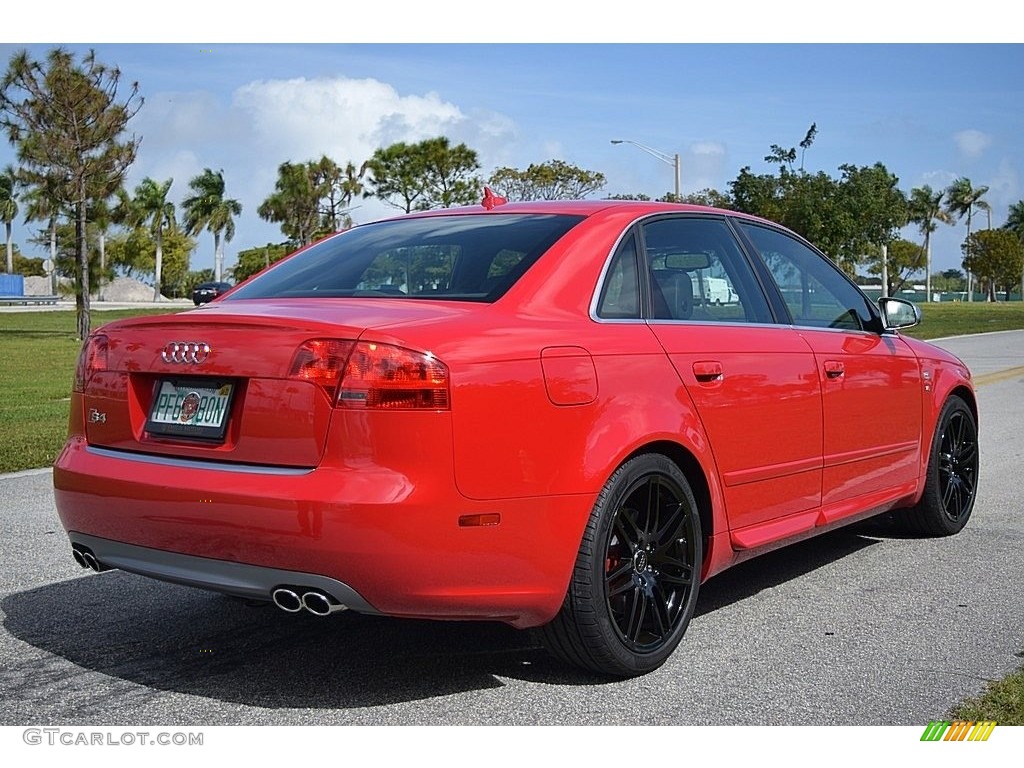 2008 S4 4.2 quattro Sedan - Brilliant Red / Black/Black photo #5