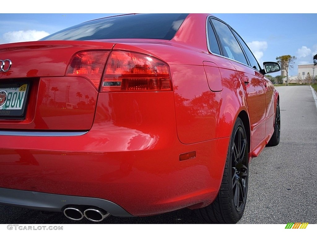 2008 S4 4.2 quattro Sedan - Brilliant Red / Black/Black photo #6