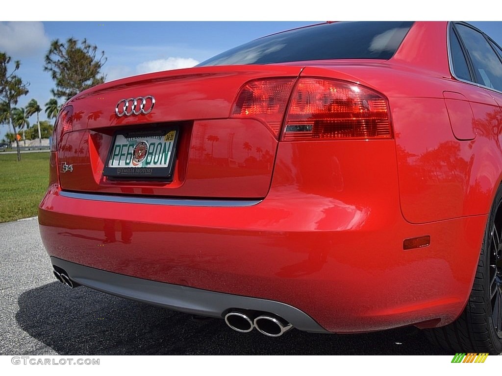 2008 S4 4.2 quattro Sedan - Brilliant Red / Black/Black photo #8