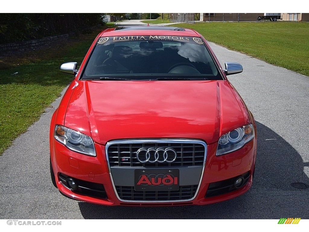 2008 S4 4.2 quattro Sedan - Brilliant Red / Black/Black photo #15