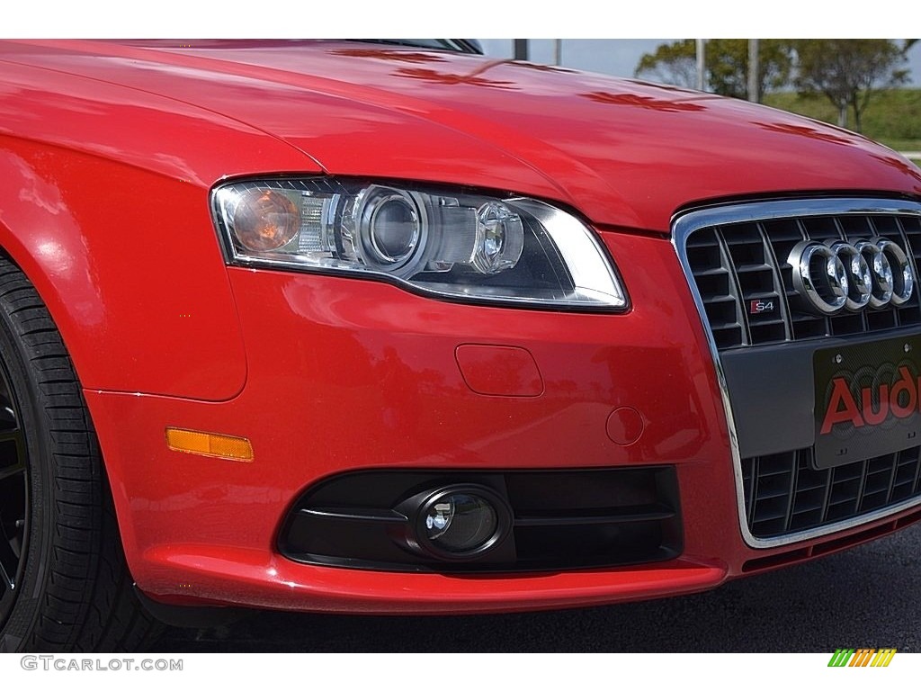 2008 S4 4.2 quattro Sedan - Brilliant Red / Black/Black photo #17