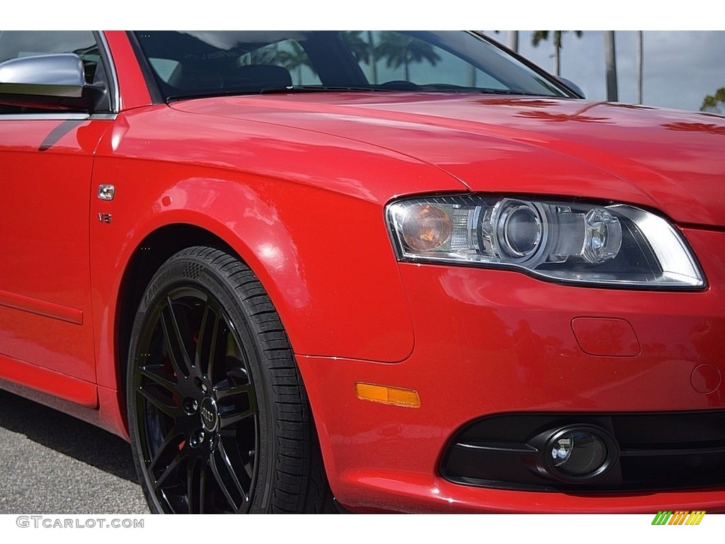 2008 S4 4.2 quattro Sedan - Brilliant Red / Black/Black photo #19