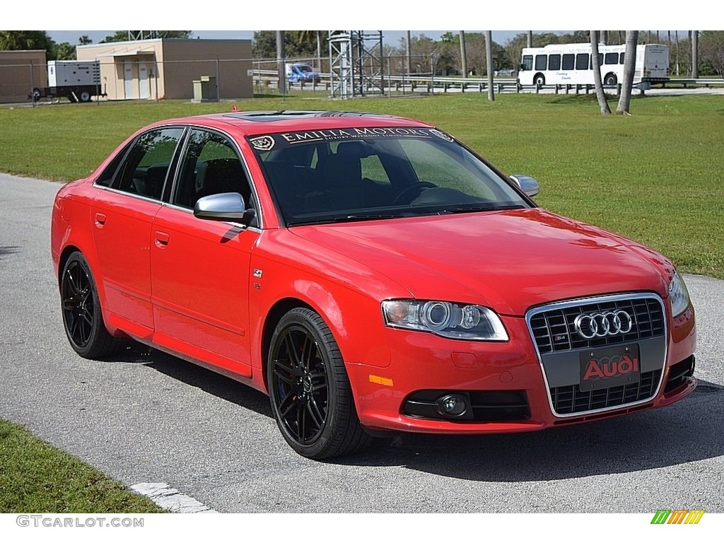 2008 S4 4.2 quattro Sedan - Brilliant Red / Black/Black photo #71