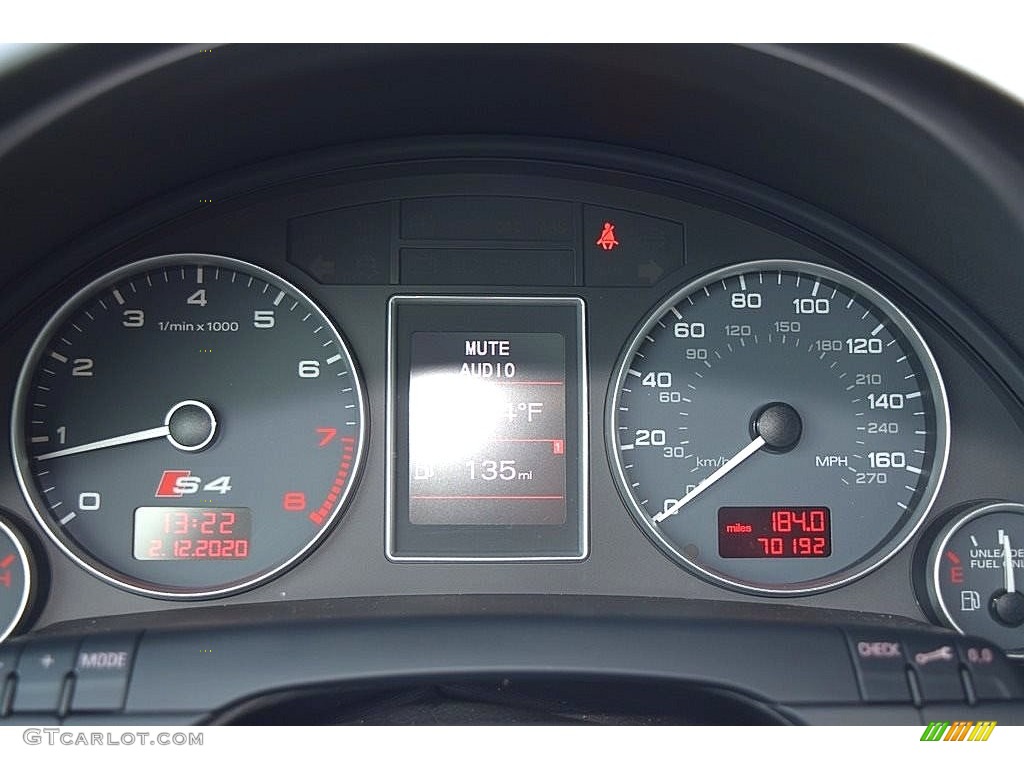 2008 Audi S4 4.2 quattro Sedan Gauges Photo #138733830