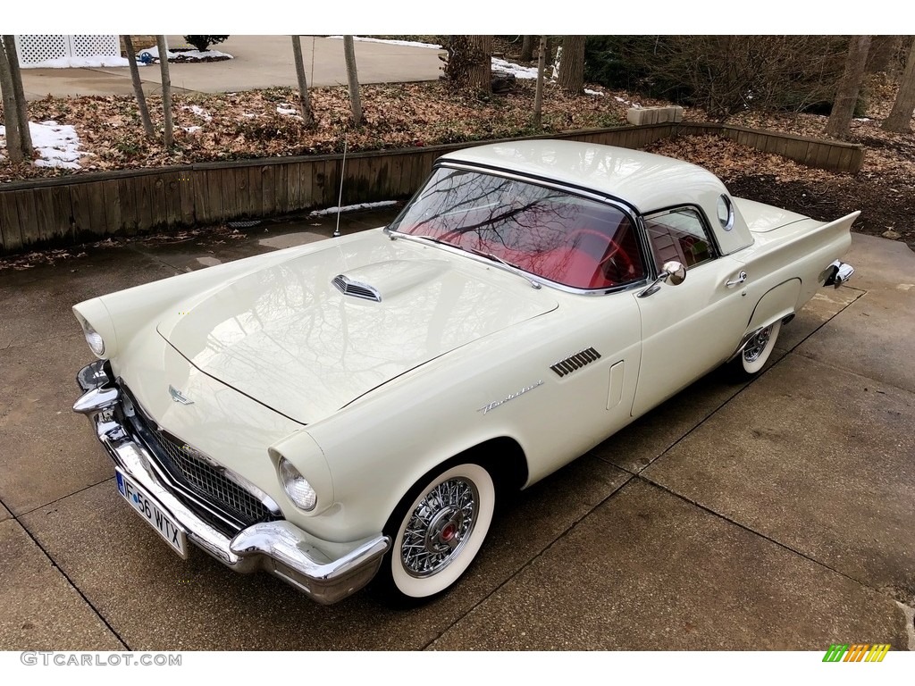 Colonial White 1957 Ford Thunderbird Standard Thunderbird Model Exterior Photo #138733881