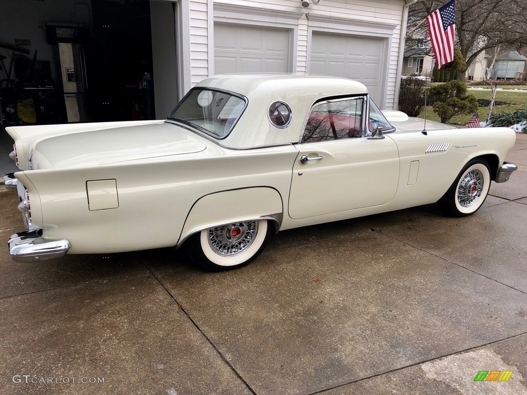 Colonial White 1957 Ford Thunderbird Standard Thunderbird Model Exterior Photo #138733929