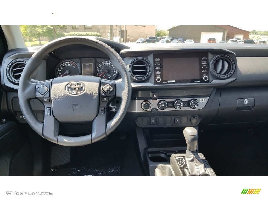 2020 Tacoma SR Double Cab 4x4 - Midnight Black Metallic / Cement photo #3