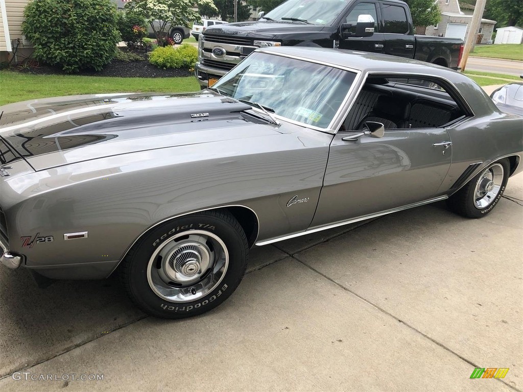 1969 Camaro Z28 Coupe - Metallic Grey / Black/Gray Houndstooth photo #6