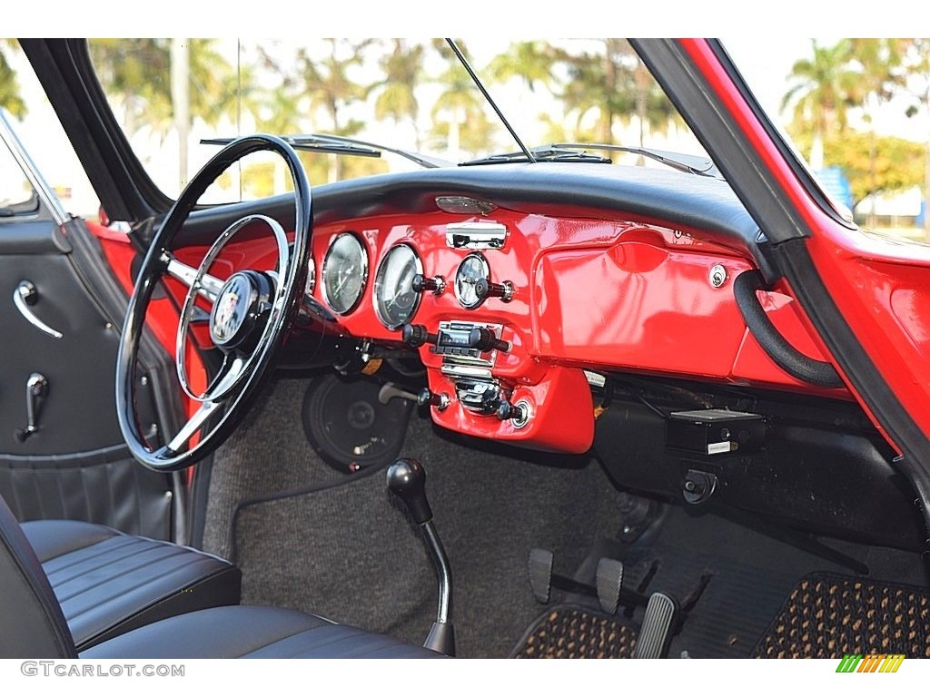 1964 Porsche 356 SC Convertible Black Dashboard Photo #138737898