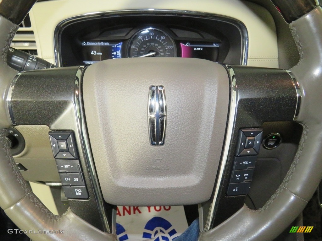 2016 Lincoln Navigator Select 4x4 Medium Light Stone Steering Wheel Photo #138739407