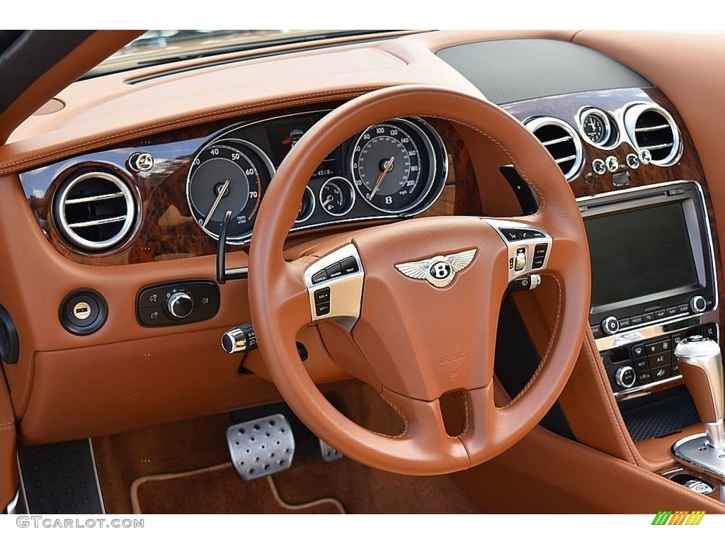 2013 Bentley Continental GTC V8 Standard Continental GTC V8 Model Cream/New Market Tan Steering Wheel Photo #138739506