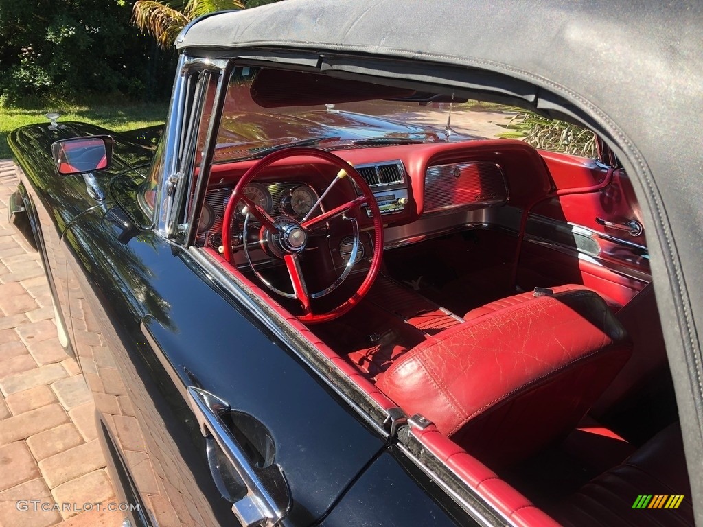 Red Interior 1960 Ford Thunderbird Convertible Photo #138740373