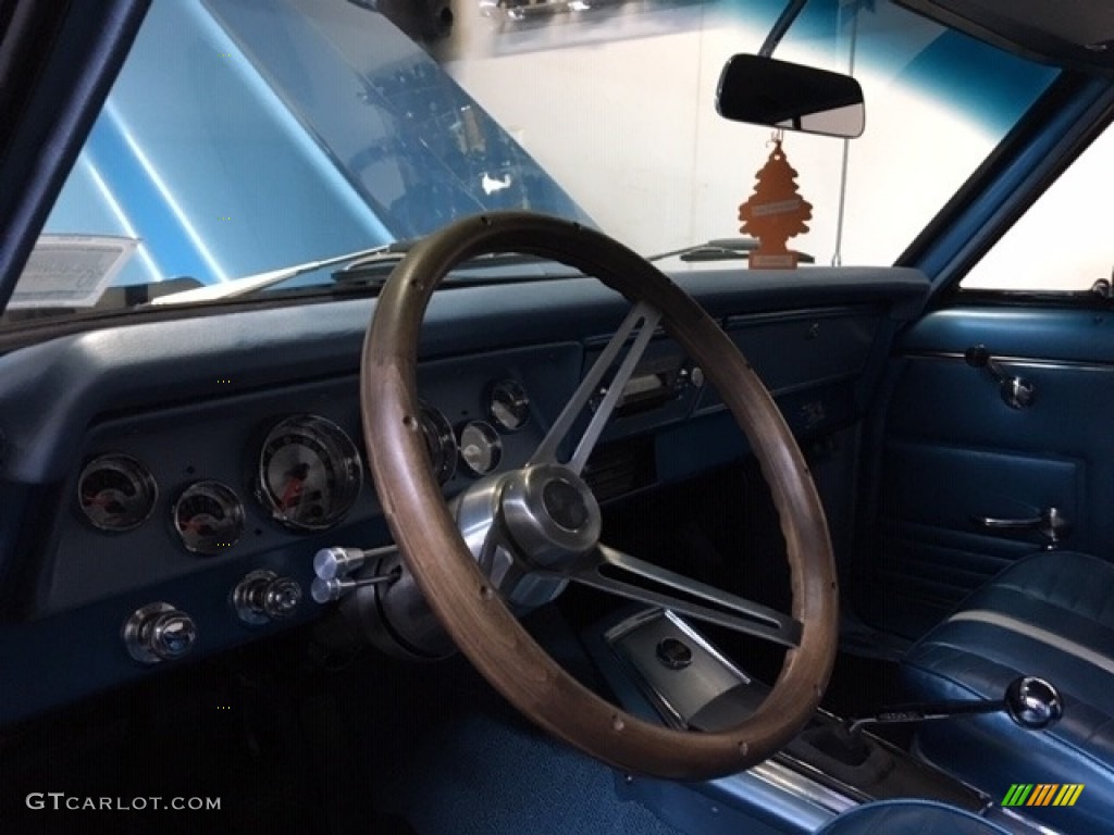 1967 Chevrolet Chevy II Nova Super Sport Coupe Bright Blue Dashboard Photo #138740556