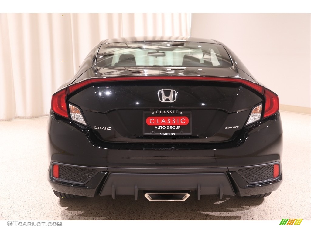 2019 Civic Sport Coupe - Crystal Black Pearl / Black photo #18