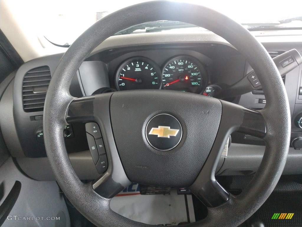 2013 Chevrolet Silverado 1500 Work Truck Crew Cab 4x4 Dark Titanium Steering Wheel Photo #138743394