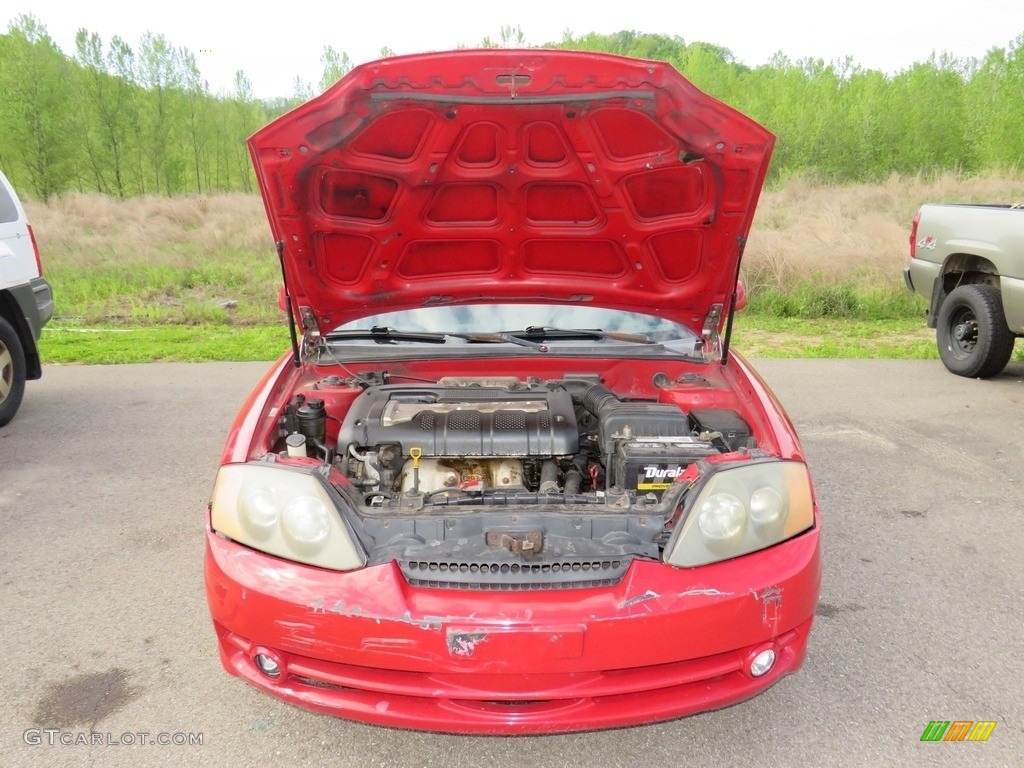 2003 Tiburon  - Rally Red / Black photo #5