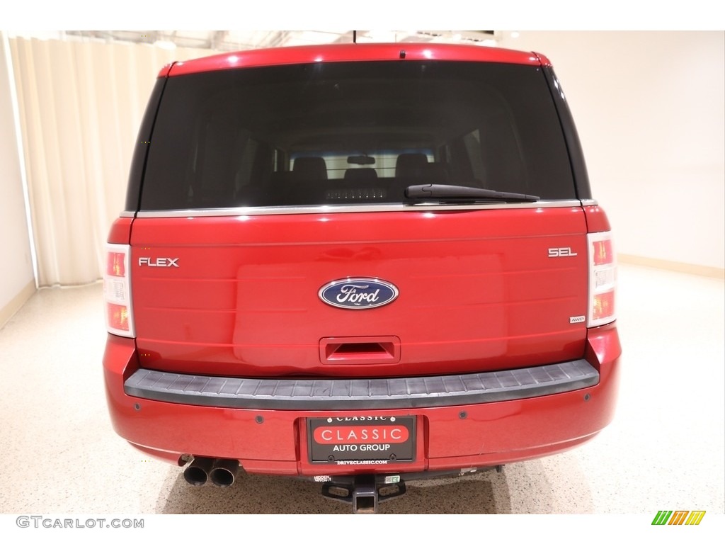 2010 Flex SEL AWD - Red Candy Metallic / Charcoal Black photo #17