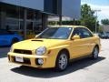 Sonic Yellow - Impreza WRX Sedan Photo No. 1