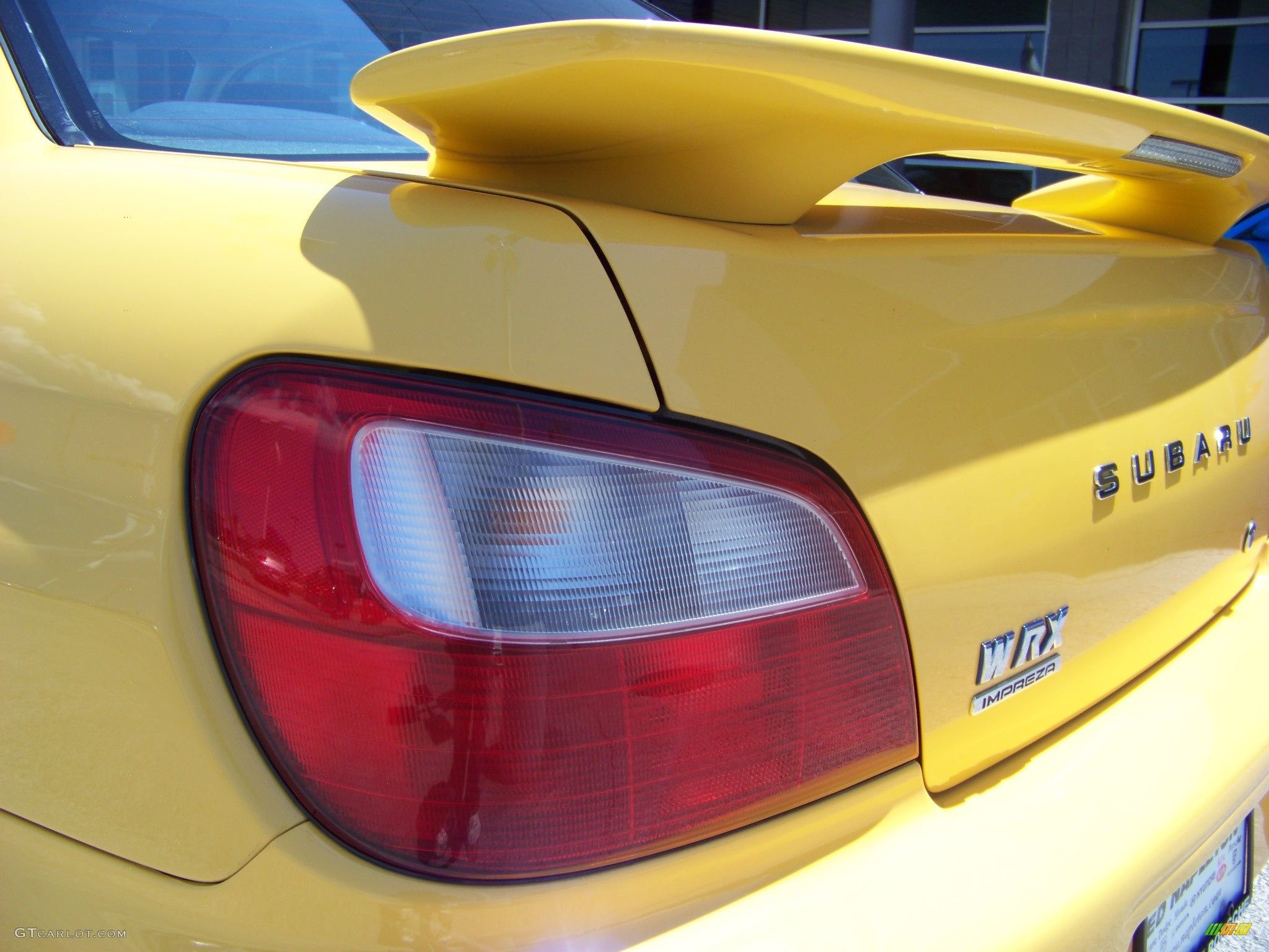 2003 Impreza WRX Sedan - Sonic Yellow / Grey/Blue photo #18