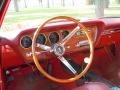 1966 Pontiac GTO Red Interior Steering Wheel Photo