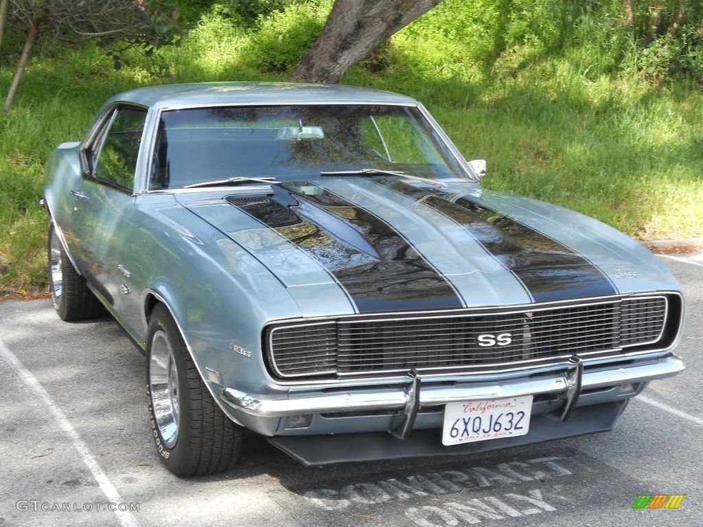 1968 Camaro RS/SS - Blade Silver Metallic / Black photo #2