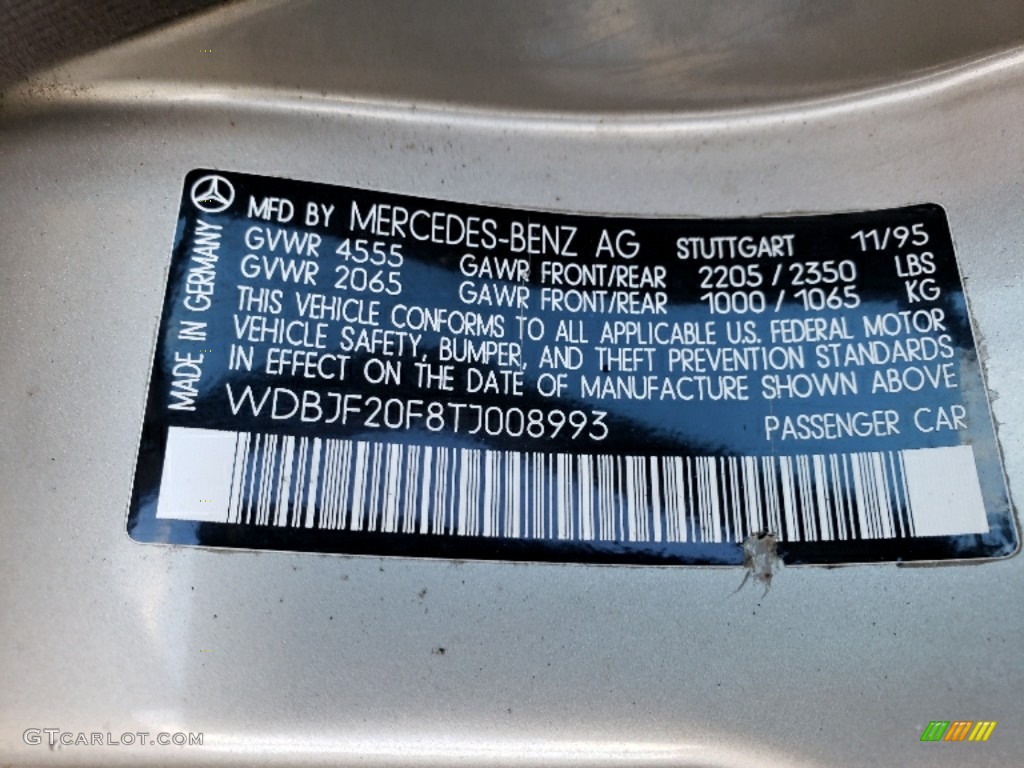 1996 E 300 Diesel Sedan - Smoke Silver Metallic / Beige photo #19