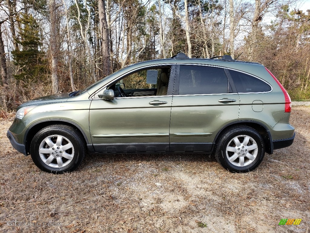 2009 CR-V EX-L 4WD - Green Tea Metallic / Ivory photo #2
