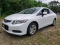 Taffeta White 2013 Honda Civic LX Coupe