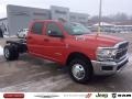 2019 Flame Red Ram 3500 Tradesman Crew Cab 4x4 Chassis  photo #1