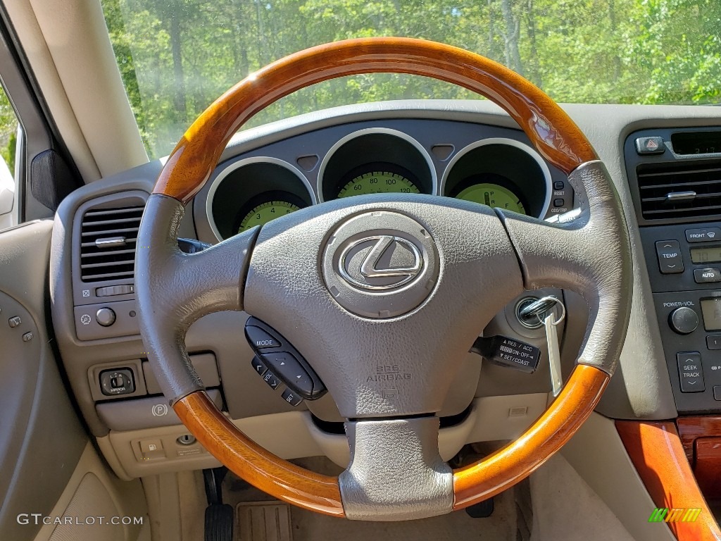 2001 Lexus GS 430 Ivory Steering Wheel Photo #138755337