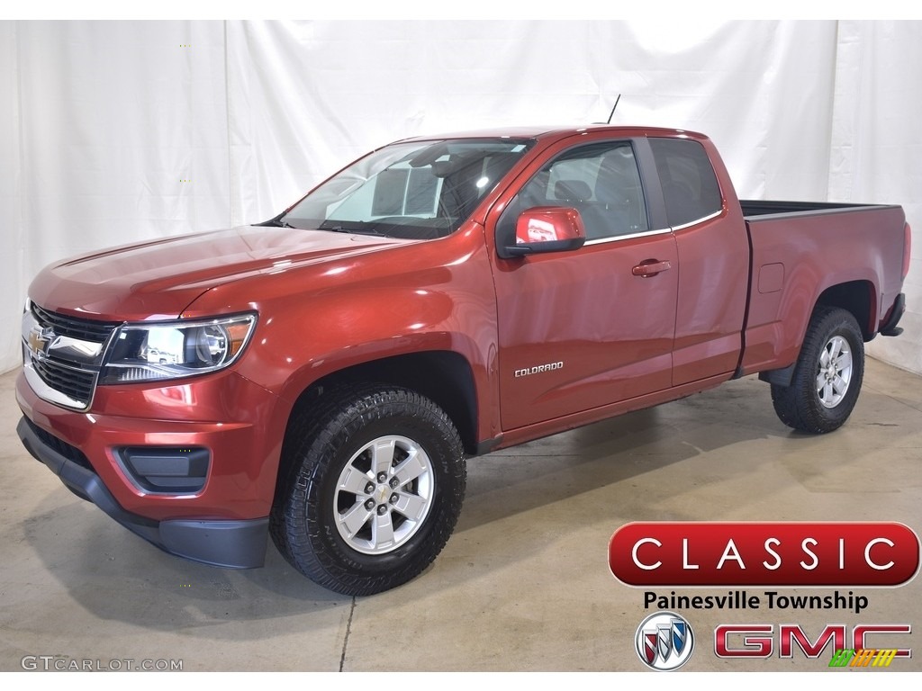 2016 Colorado WT Extended Cab - Red Rock Metallic / Jet Black/Dark Ash photo #1