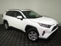 2020 Super White Toyota RAV4 XLE AWD  photo #2