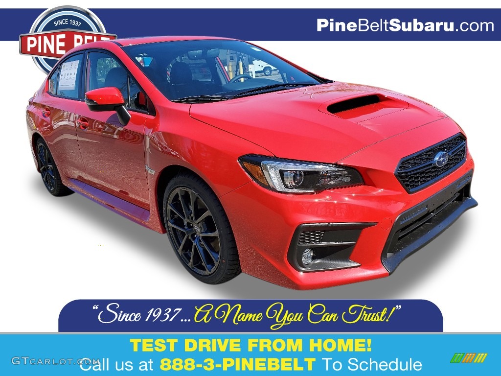 Pure Red Subaru WRX