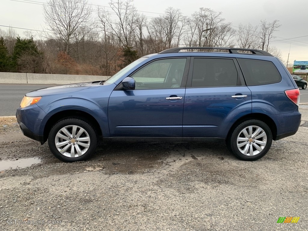 2011 Forester 2.5 X Premium - Marine Blue Metallic / Platinum photo #6