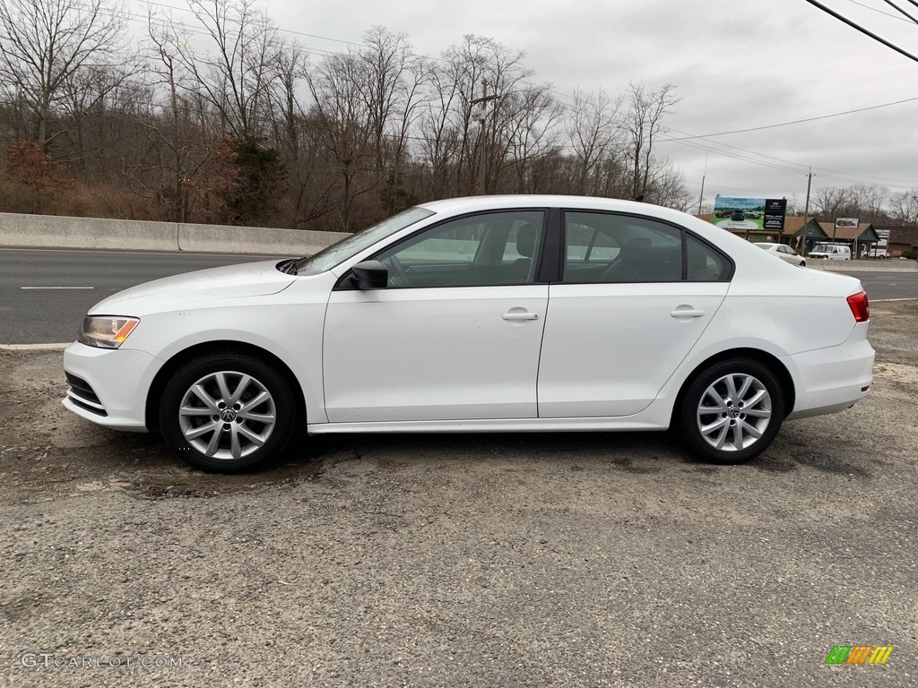 2015 Jetta SE Sedan - Pure White / Titan Black photo #6