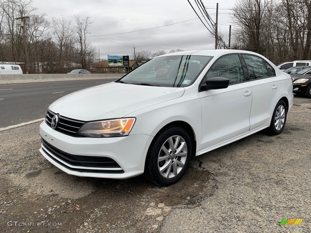 Pure White 2015 Volkswagen Jetta SE Sedan Exterior Photo #138759678