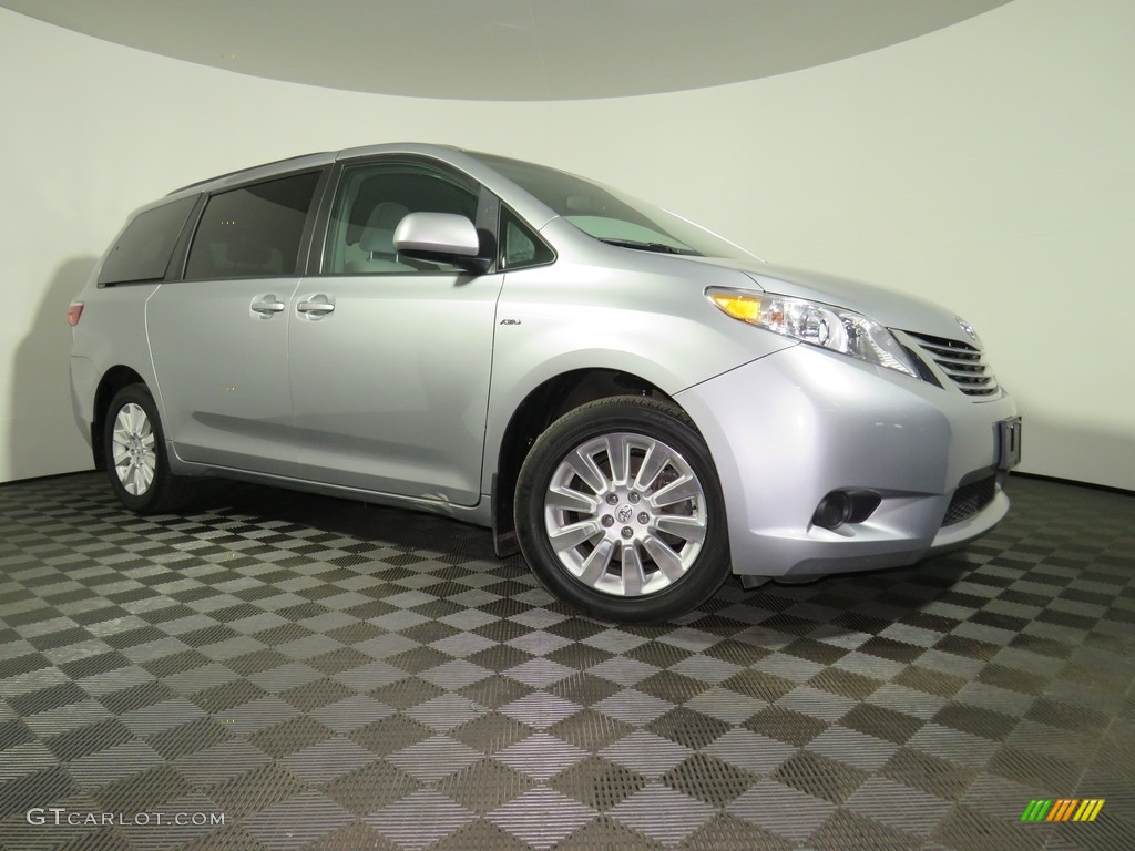 2016 Sienna LE AWD - Silver Sky Metallic / Ash photo #1