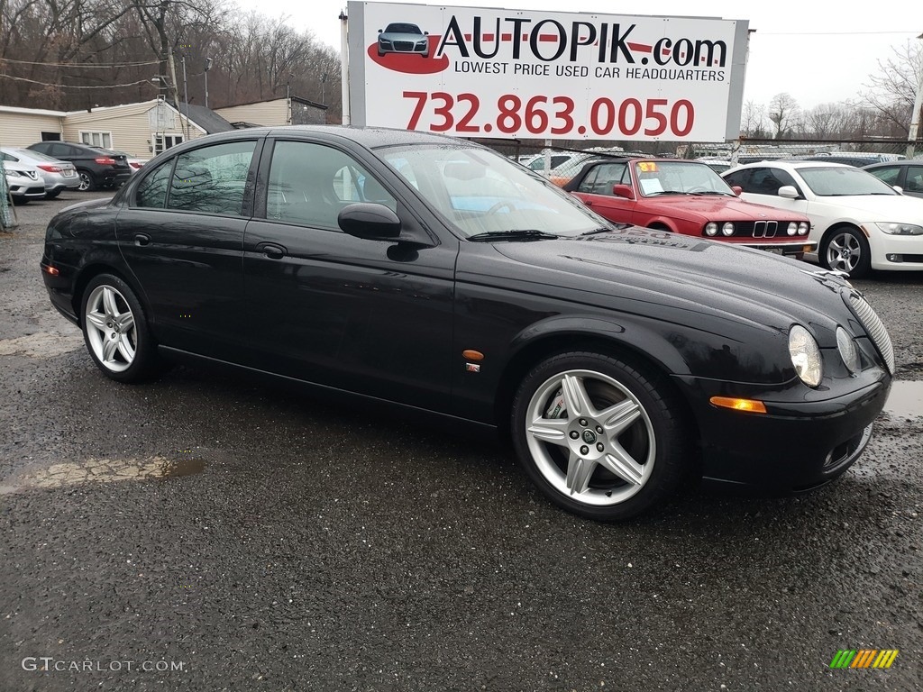 2003 S-Type 4.2 - Ebony Black / Charcoal photo #2