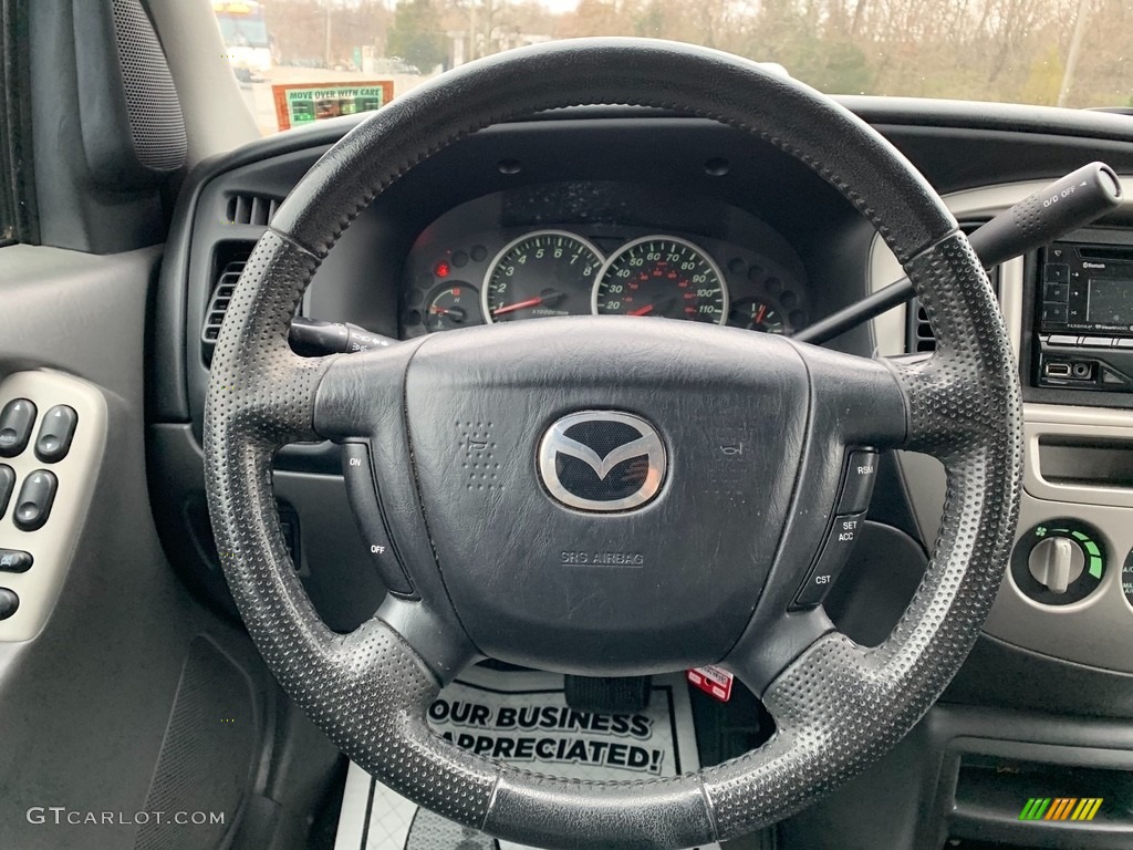 2004 Mazda Tribute ES V6 4WD Medium Pebble Beige Steering Wheel Photo #138763569