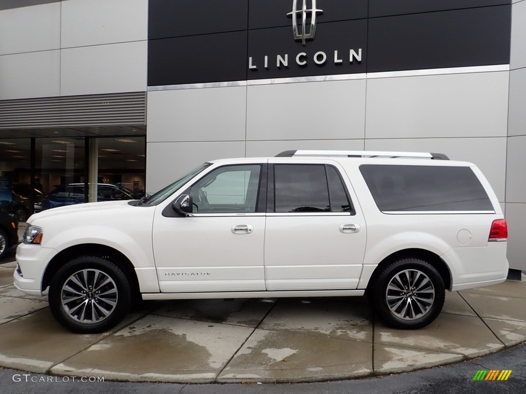 White Platinum Metallic 2016 Lincoln Navigator L Select 4x4 Exterior Photo #138763923