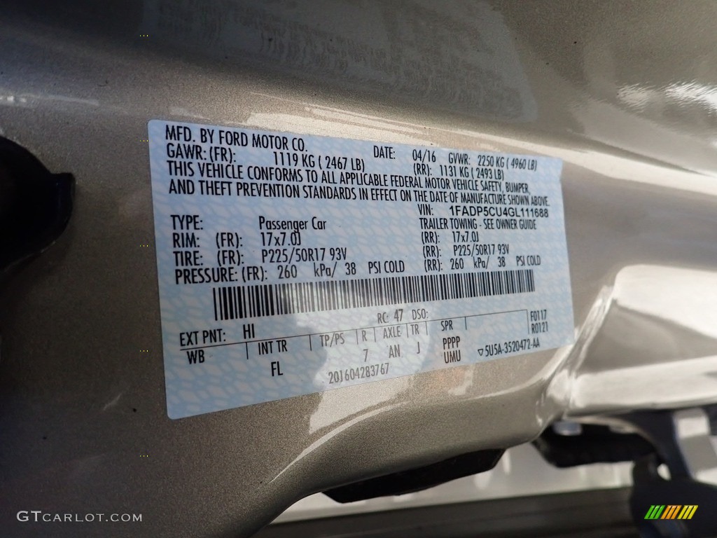 2016 C-Max Color Code HI for Tectonic Photo #138764460