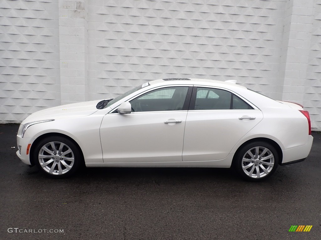 Crystal White Tricoat 2017 Cadillac ATS Premium Perfomance AWD Exterior Photo #138765747