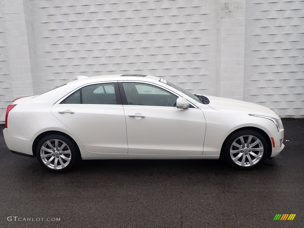 Crystal White Tricoat 2017 Cadillac ATS Premium Perfomance AWD Exterior Photo #138765756