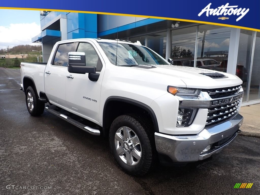 2020 Silverado 2500HD LTZ Crew Cab 4x4 - Summit White / Jet Black photo #1