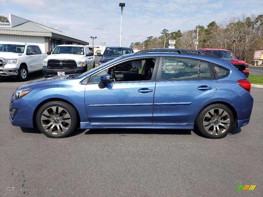 2016 Impreza 2.0i Sport Limited - Quartz Blue Pearl / Black photo #10