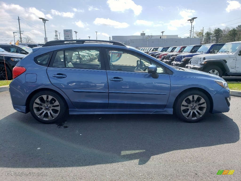 2016 Impreza 2.0i Sport Limited - Quartz Blue Pearl / Black photo #14